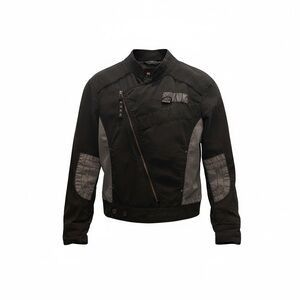 Diesel - VINTAGE Y2K Moto-style jacket - Black & Grey - Size SMALL